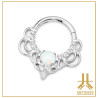 F136 Indi V2 Opal Anillo Clicker Titanio