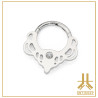 F136 Indi V2 Opal Anillo Clicker Titanio