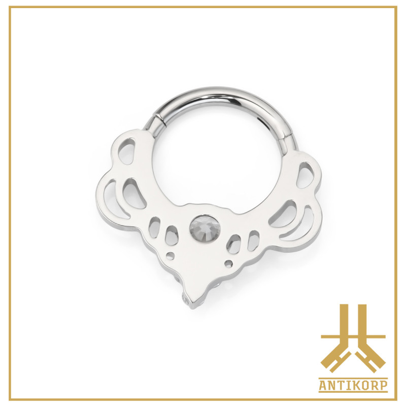 F136 Indi V2 Opal Anillo Clicker Titanio
