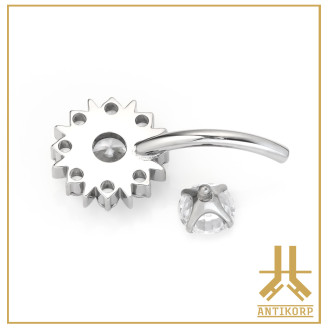 Titanium navel Internal F136 Bloma V2