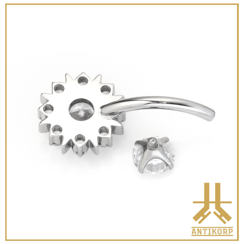 Titanium navel Internal F136 Bloma V2