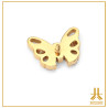 Titanium tip F136 PVD Gold Butterfly rhinestone V3