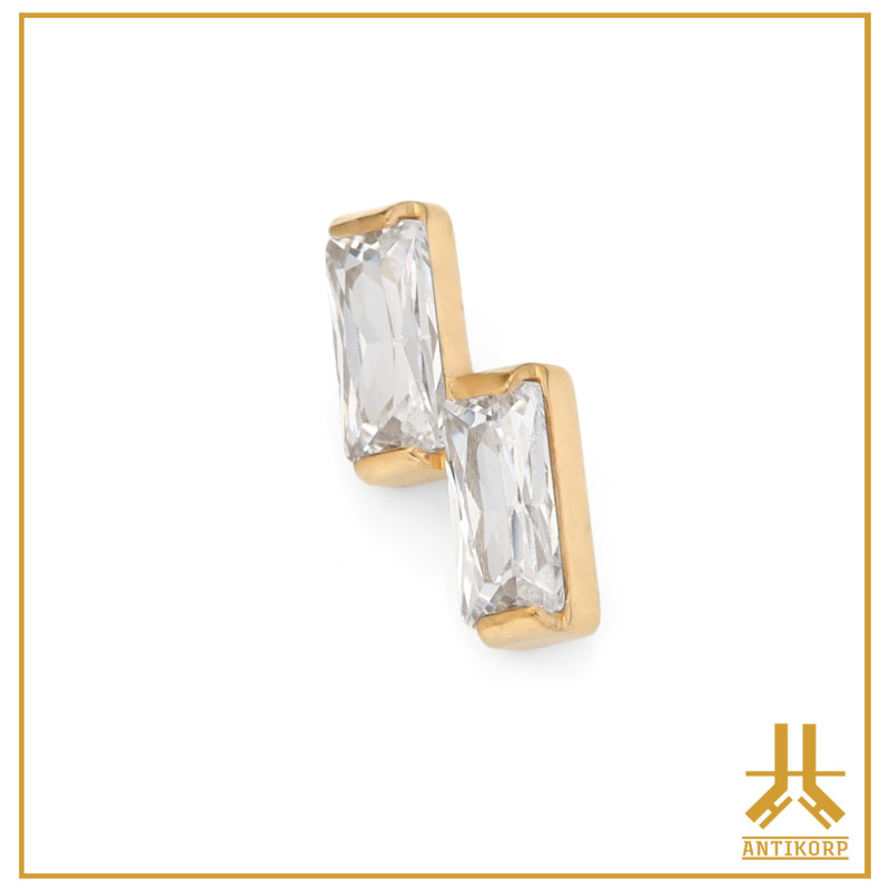 Embout Titane F136 PVD Gold Baguettes Align V2