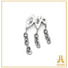 Titanium End F136 Layered Marquises Chains