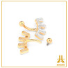 Microbanana Titanio F136 PVD Oro Clusty Astera