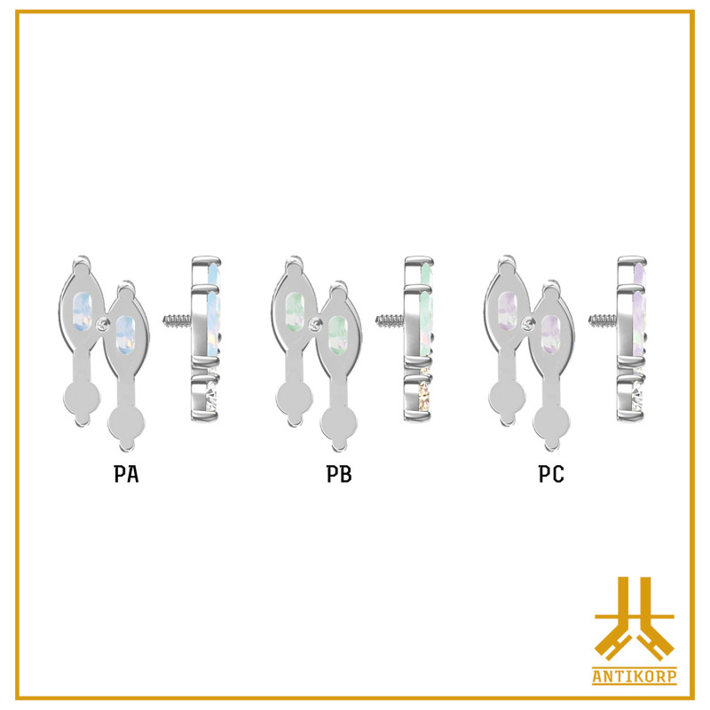Titanium End F136 Nayade V14 Stone