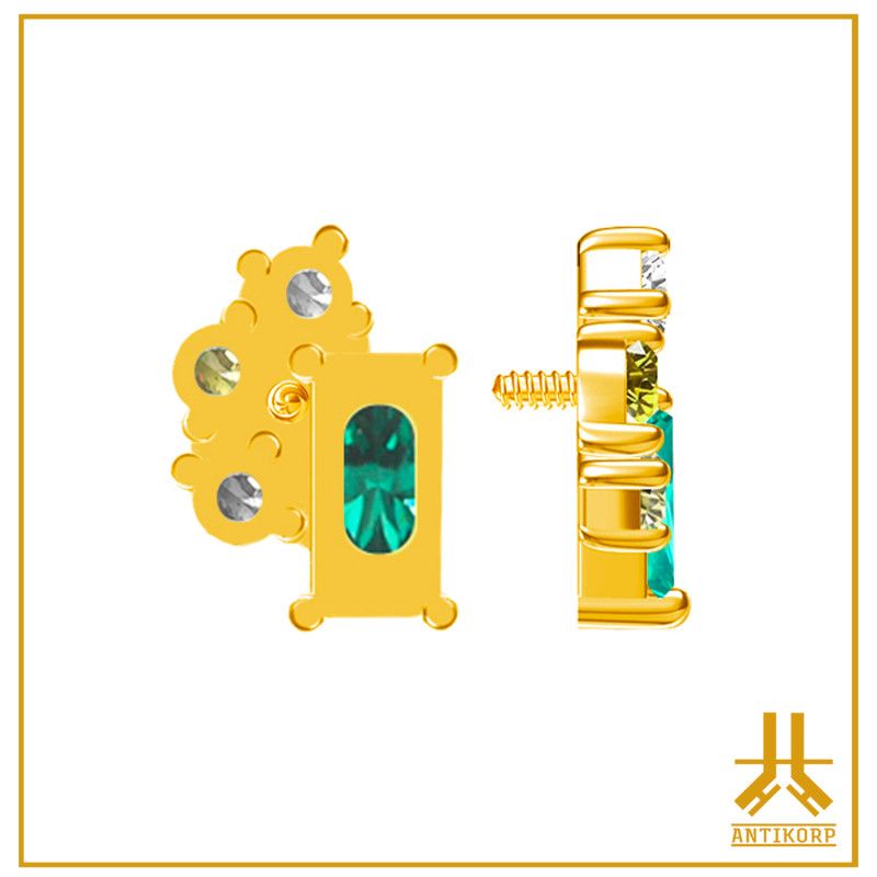 Punta de titanio F136 PVD Gold Nayade V16