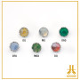 Titanium End F136 Cabochon Open Gap Natural Stone