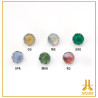 Tappo terminale in titanio F136 Cabochon Gap Ouvert V2 Pierre Naturelle
