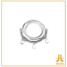 F136 Anello a scatto in titanio Chainy V10