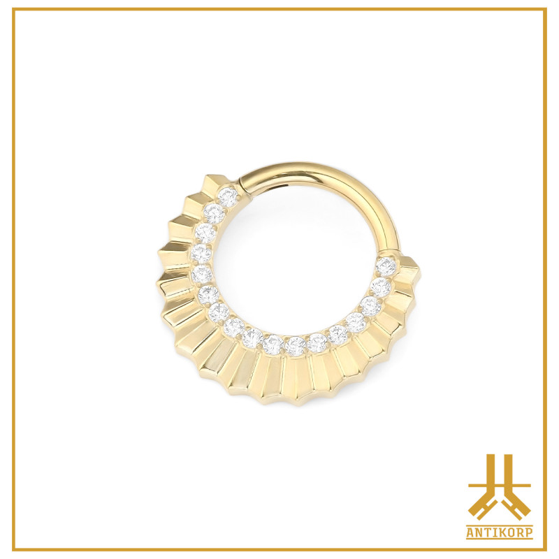 Clicker Ring Titanium F136 PVD Gold Citedor