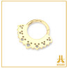 Clicker Ring Titanium F136 PVD Gold Indi V4