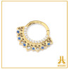 Clicker Ring Titanium F136 PVD Gold Indi V4