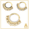 Clicker Ring Titanium F136 PVD Gold Indi V4