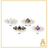 Titanium End F136 PVD Gold Shiny Square V6