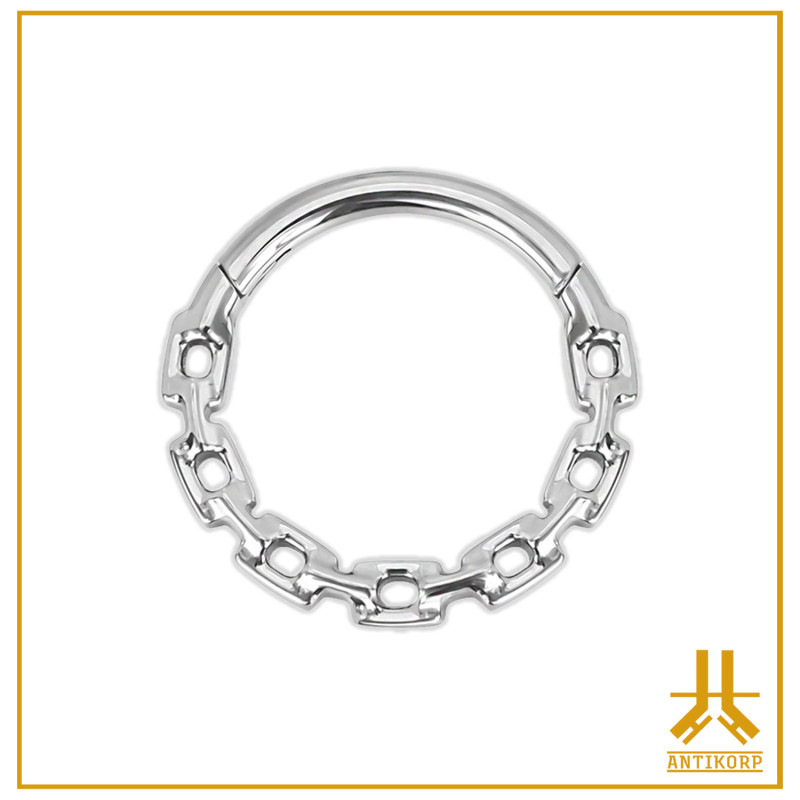 Clicker Ring Titanium F136 Chainy Links