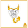 Titanium End F136 PVD Gold Evilove