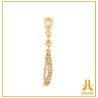 Titanium End F136 PVD Gold Pearly Chainy