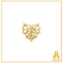 Embout Titane F136 PVD Gold Web Heart V2