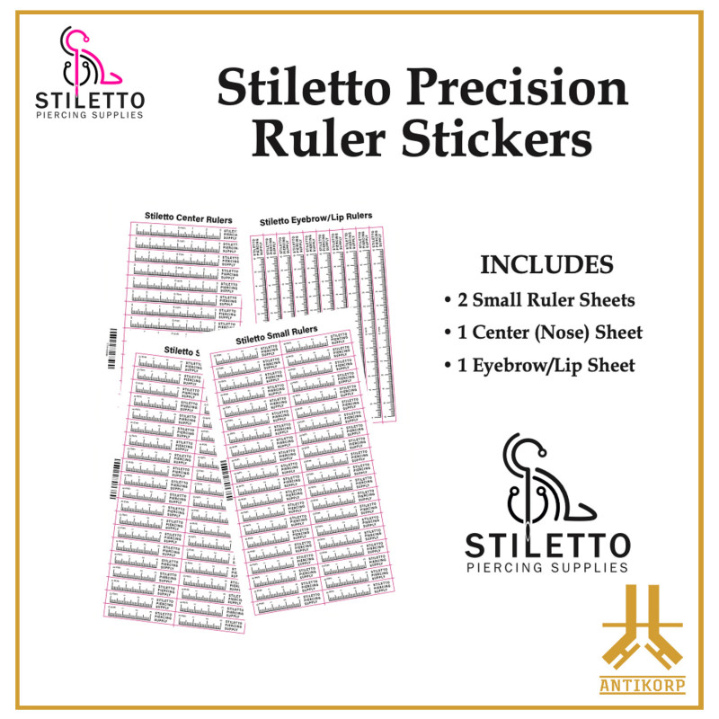 Stiletto Precision Rulers Stickers
