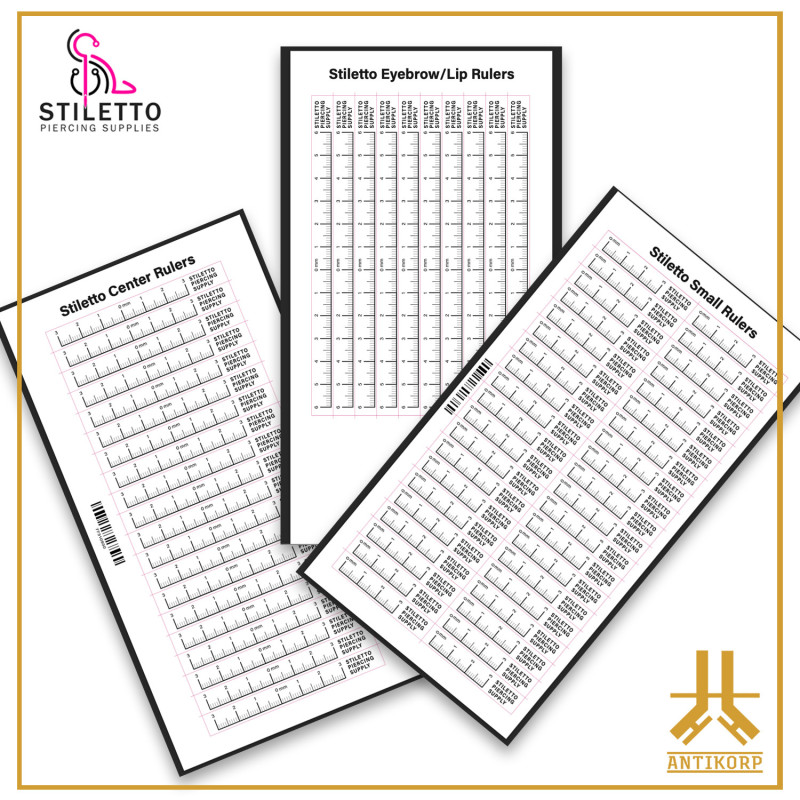 Stiletto Precision Rulers Stickers