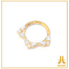 Clicker ring Titanium F136 PVD Gold Hestia V5