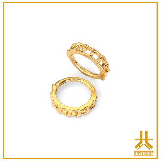 Anneau Clicker Titane F136 PVD Gold Chainy Links V2