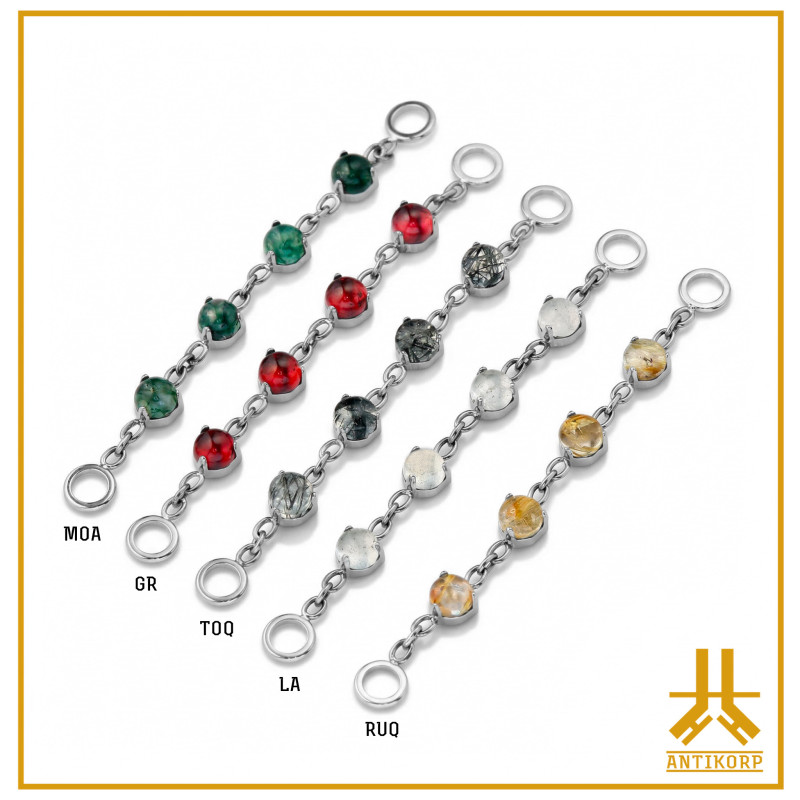 Cadena de titanio F136 Cabochons by Natural Stones
