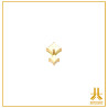 Titanium End F136 PVD Gold Shiny Square V7
