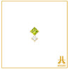 Titanium End F136 PVD Gold Shiny Square V7