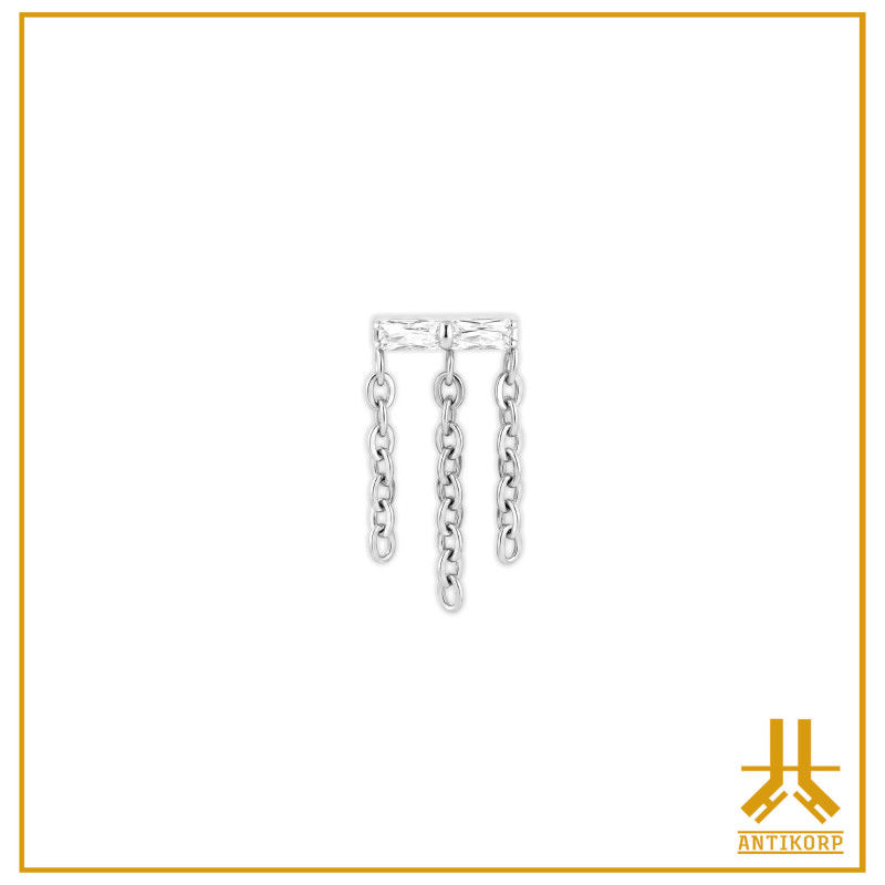 Titanium End F136 Strass Baguette Chains V2