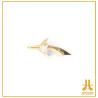 Punta di pugnale in strass d'oro 14K Threadless