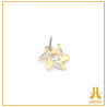 Punta Shuriken in strass d'oro 14K senza fili