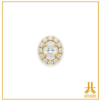 18K Gold Crown Swarovski head