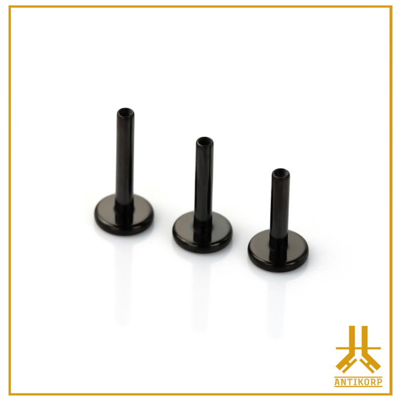 Labret Barre Black Titane F136 black Internal screwing