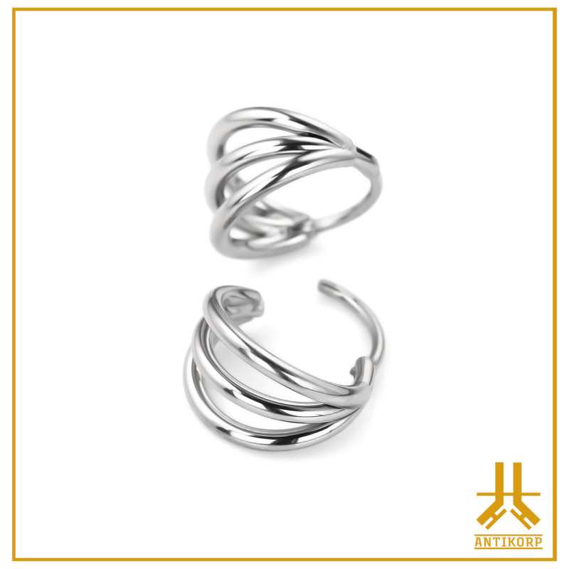 Clicker Ring 0.8mm Titanium F136 Triple Rings