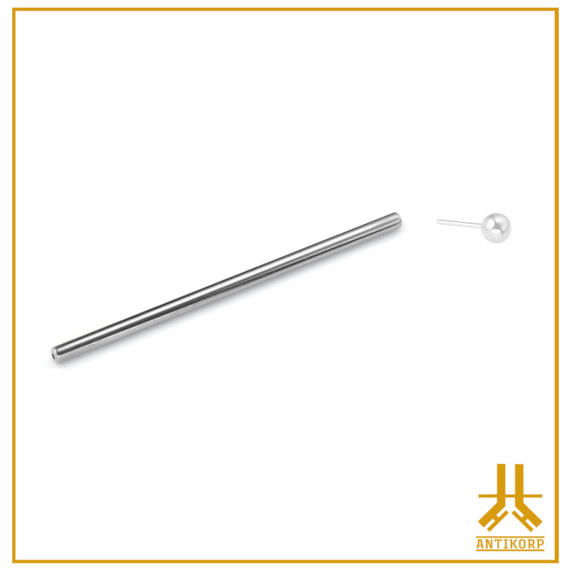 Barbells Indus 1.6mm Titanio F136 Sin Rosca