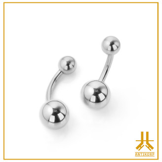 Palline singole interne Titanium Navel F136