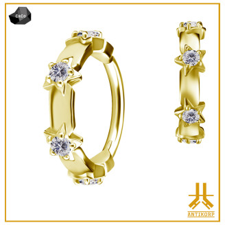 Anneau Nombril CoCr Swarovski Lys