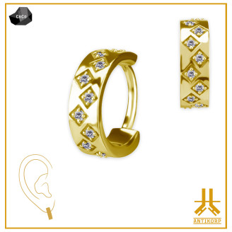 Anneau Nombril CoCr Swarovski Lys