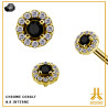 CoCr PVD Gold Crowny Strass tip (0.8 internal)