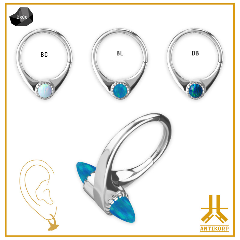 Anello 1,2 CoCr Opale a spillo