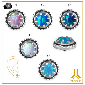 Pétale Trinity Titane F136 interne Swarovski