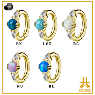 Anneau Nombril CoCr Swarovski Lys