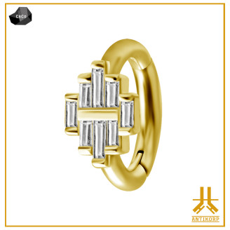 Anneau Nombril CoCr Swarovski Lys