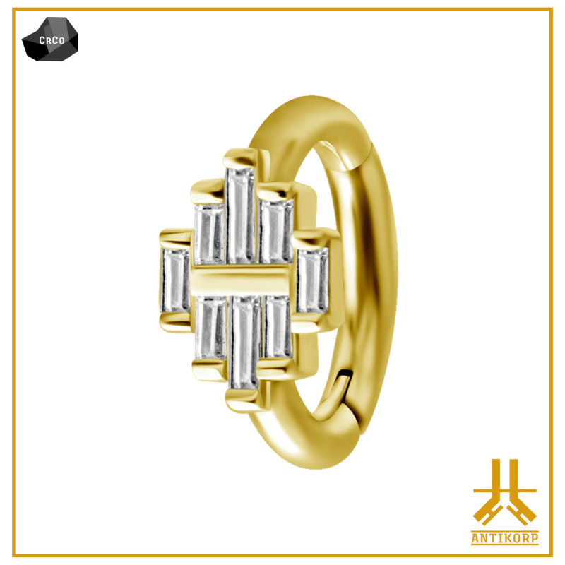 Anneau Nombril CoCr Swarovski Lys