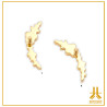 Titanium End F136 PVD Gold Butterfly rhinestone V4
