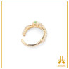Anillo Clicker Ojo de Serpiente Joyado en Oro 14k