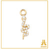 Charms Serpent Strass V1 Oro 14K