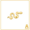 Head 18K Gold Black Spinel Snake